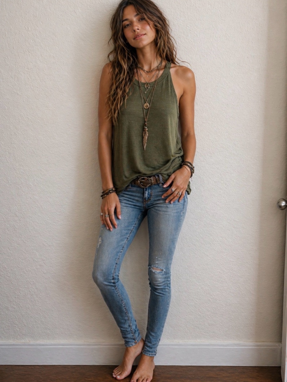 Joe’s Olive Green Women's Tank Top
